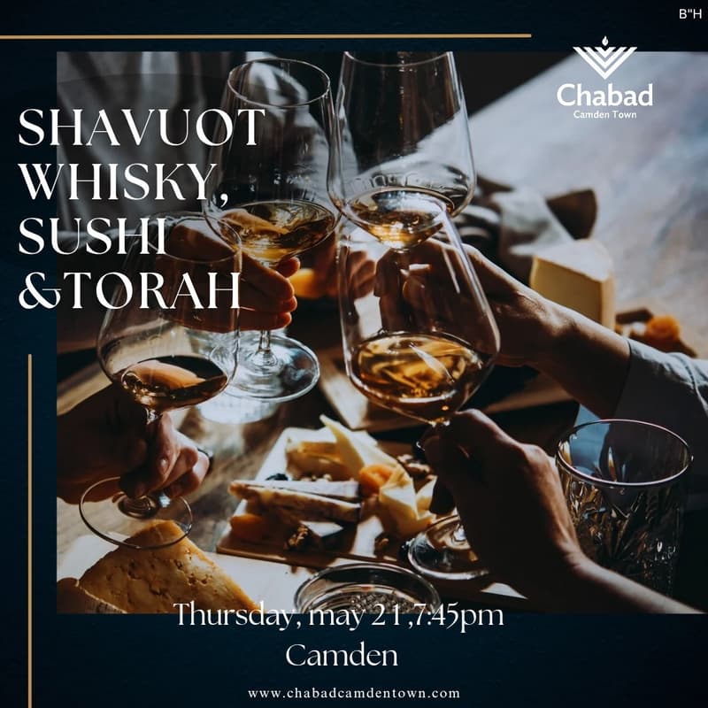 Cover Image for Shavuot -Sushi, Whisky & Torah