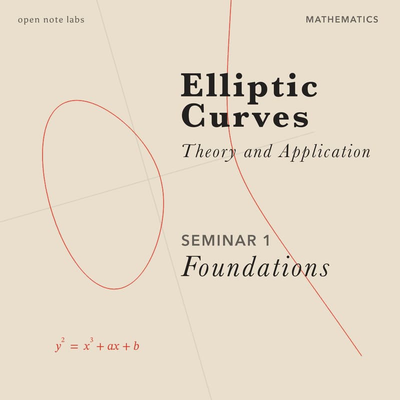 Cover Image for Elliptic Curve Theory and Applications: Foundations