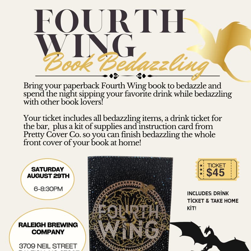 Cover Image for Fourth Wing Book Bedazzling Event