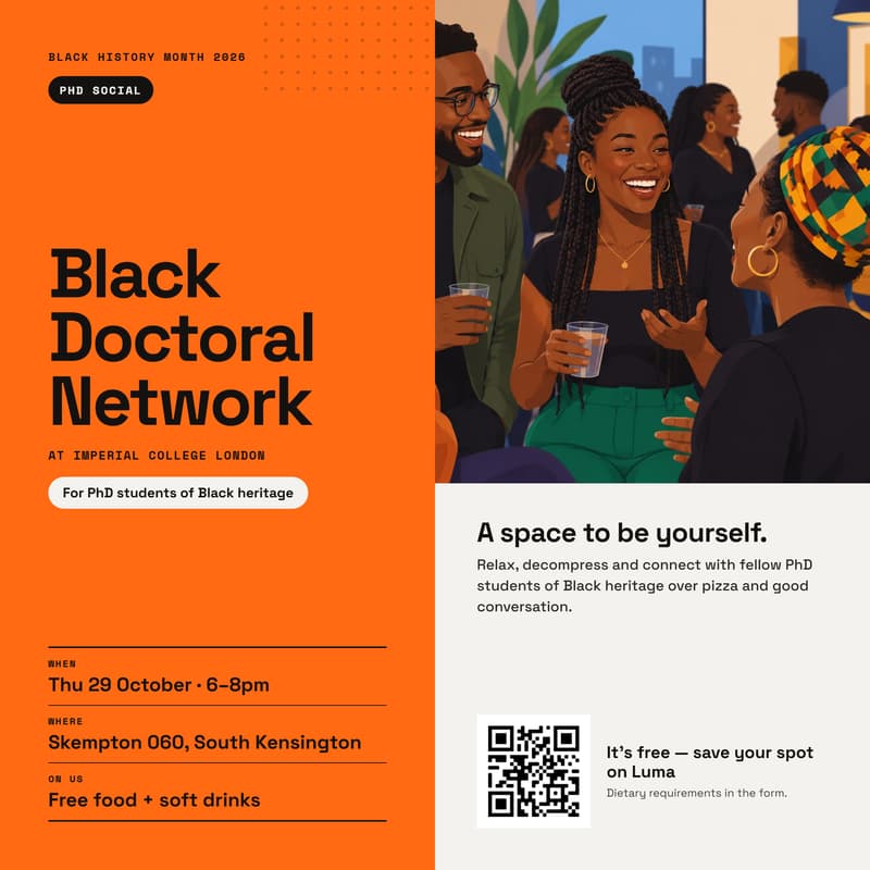 Cover Image for Imperial Black Doctoral Network Welcome Social