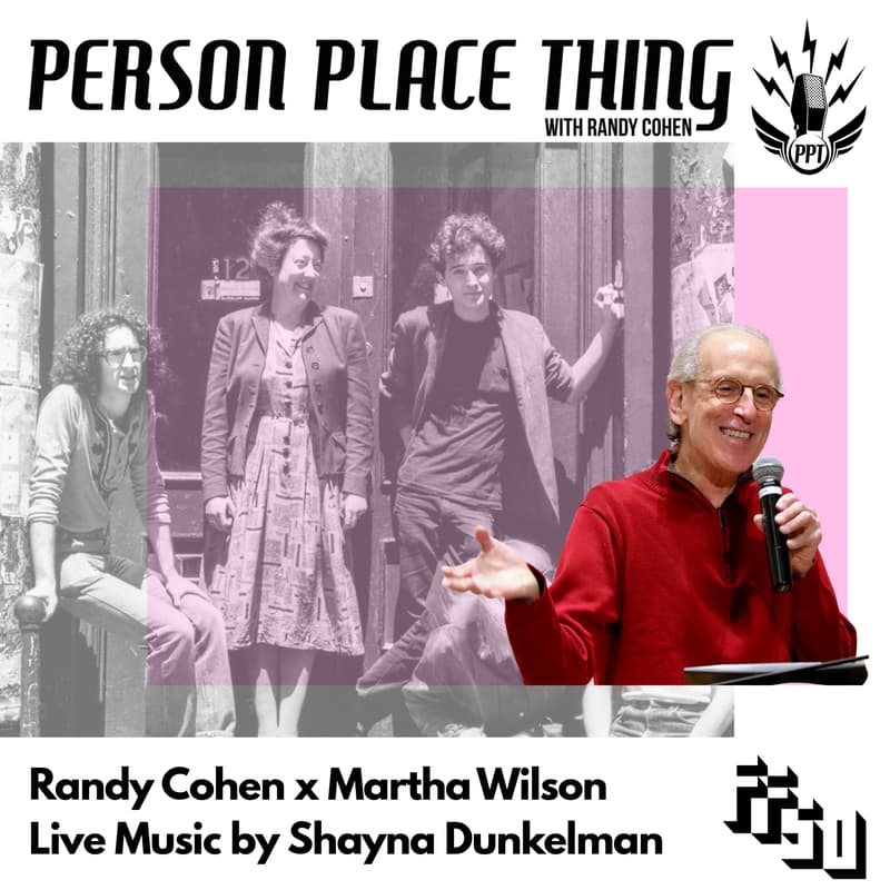 Cover Image for "Person Place Thing" Randy Cohen x Martha Wilson