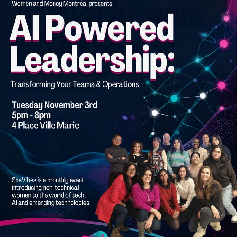 Cover Image for Women and Money Montréal presents✨AI-Powered Leadership: Transforming Your Team & Operations