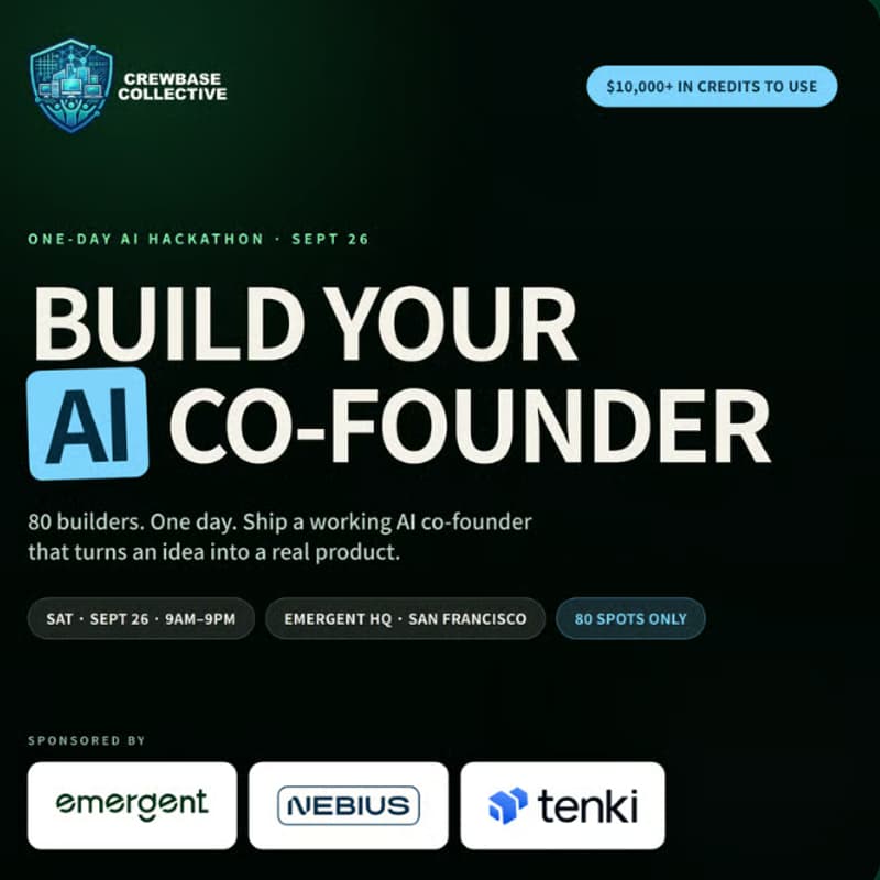 Cover Image for Build Your AI Co-Founder Hackathon