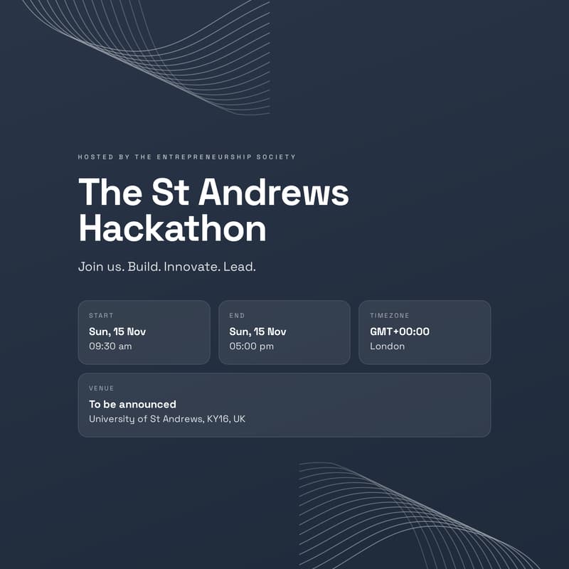 Cover Image for The St Andrews Hackathon