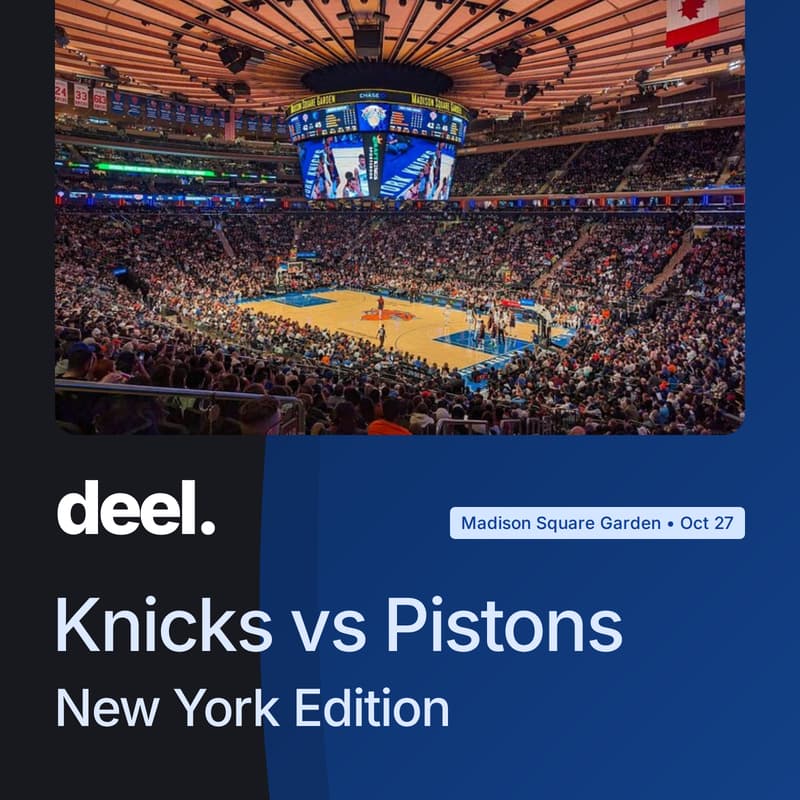 Cover Image for Pistons vs Knicks at MSG