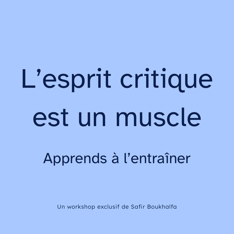 Cover Image for L'esprit critique est un muscle