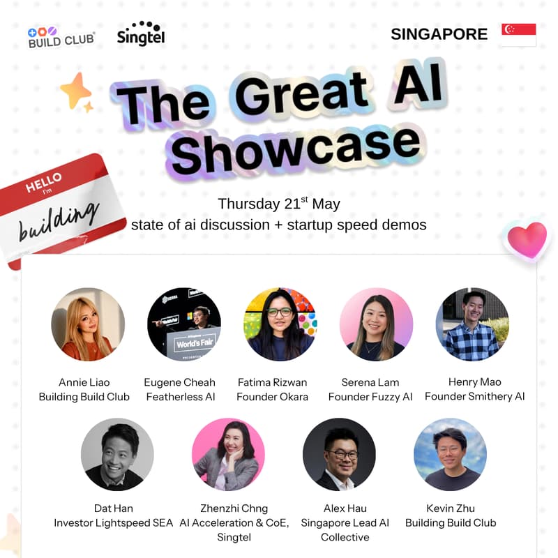 Cover Image for The Great AI Showcase (Anyone Can AI) | Build Club
