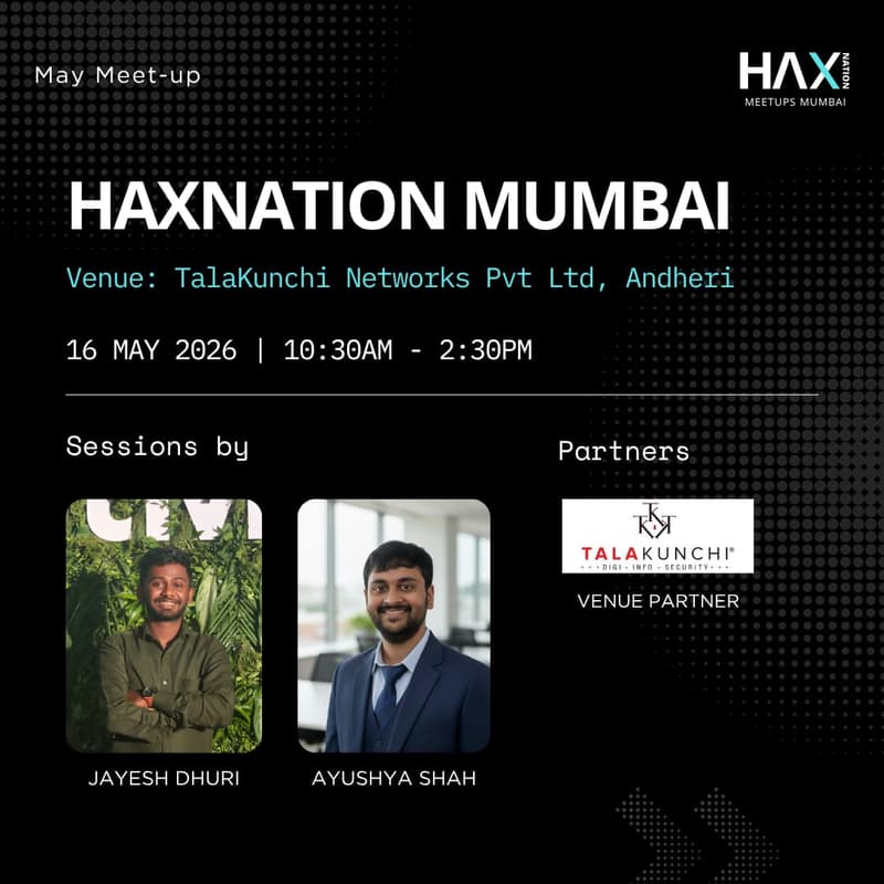 Cover Image for Haxnation Mumbai – May Monthly Meet-up