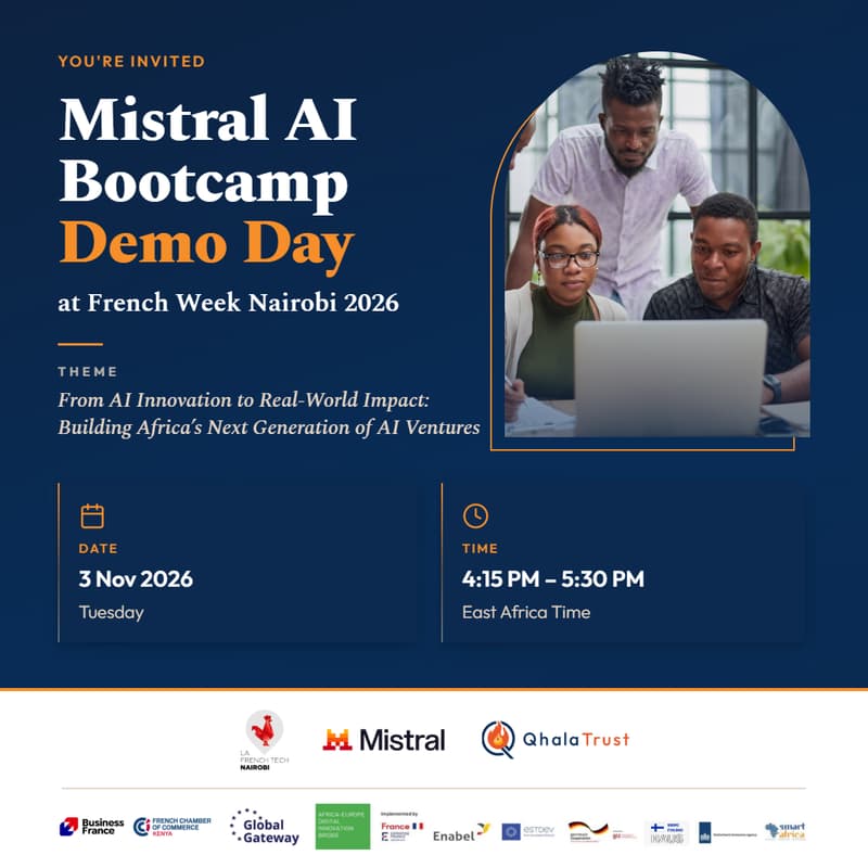 Cover Image for Mistral AI Accelerator Bootcamp Demo Day at French Week Nairobi 2026