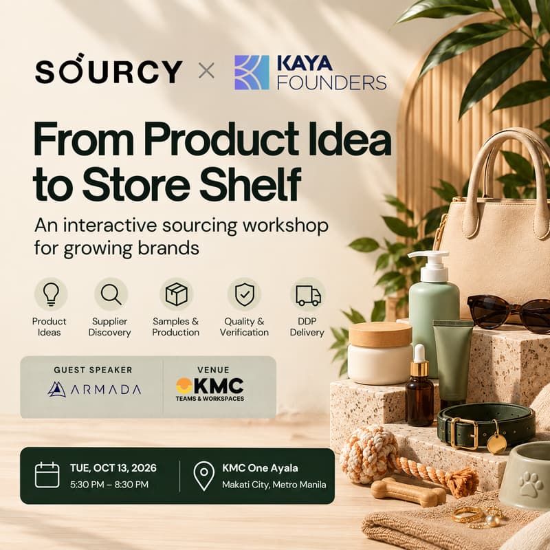 Cover Image for SOURCY × KAYA FOUNDERS: From Product Idea to Store Shelf