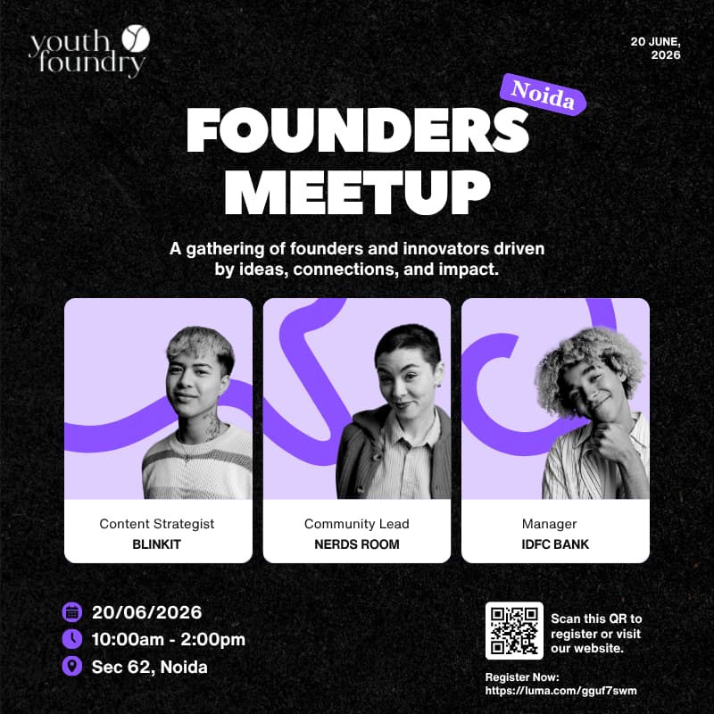 Cover Image for Founders Meetup {Noida}