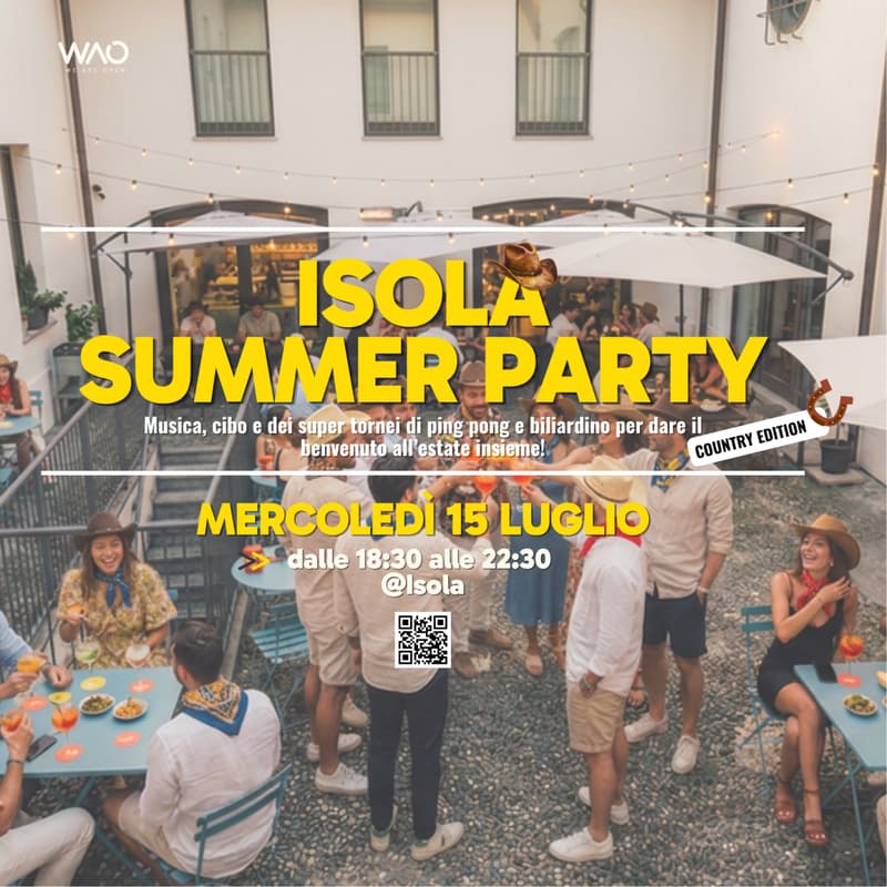 Cover Image for WAO Isola Summer Party!