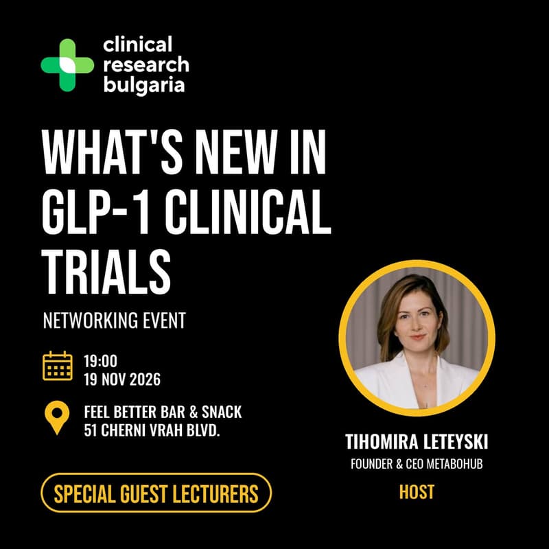 Cover Image for Clinical Research Bulgaria Meetup: What’s New in GLP-1 Clinical Trials