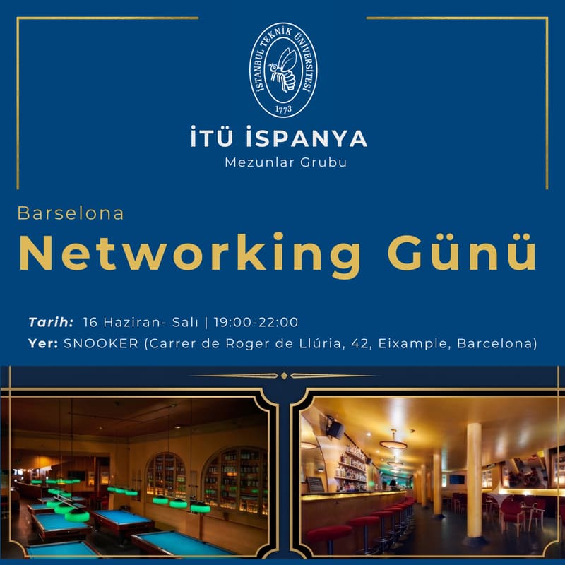 Cover Image for İTÜ İSPANYA: Networking Günü (Barcelona) #1