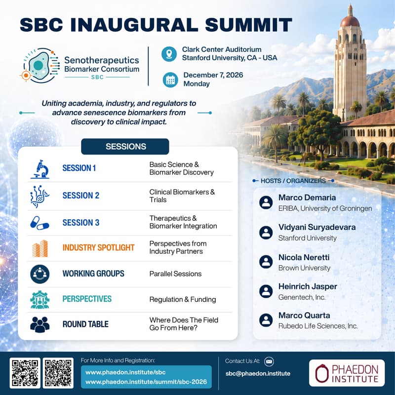 Cover Image for Senotherapeutics Biomarker Consortium: Inaugural Summit