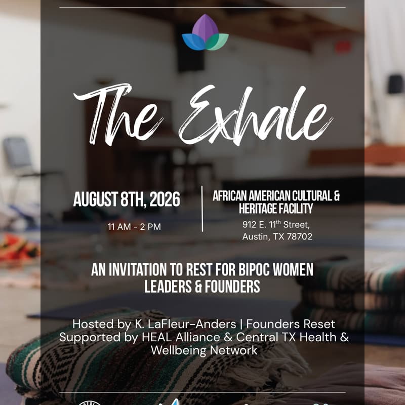 Cover Image for The Exhale: An Invitation to Rest for BIPOC Women Founders & Leaders