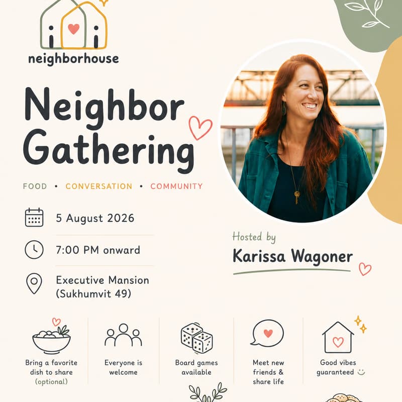 Cover Image for Neighbor Gathering : Food & Conversation & Community