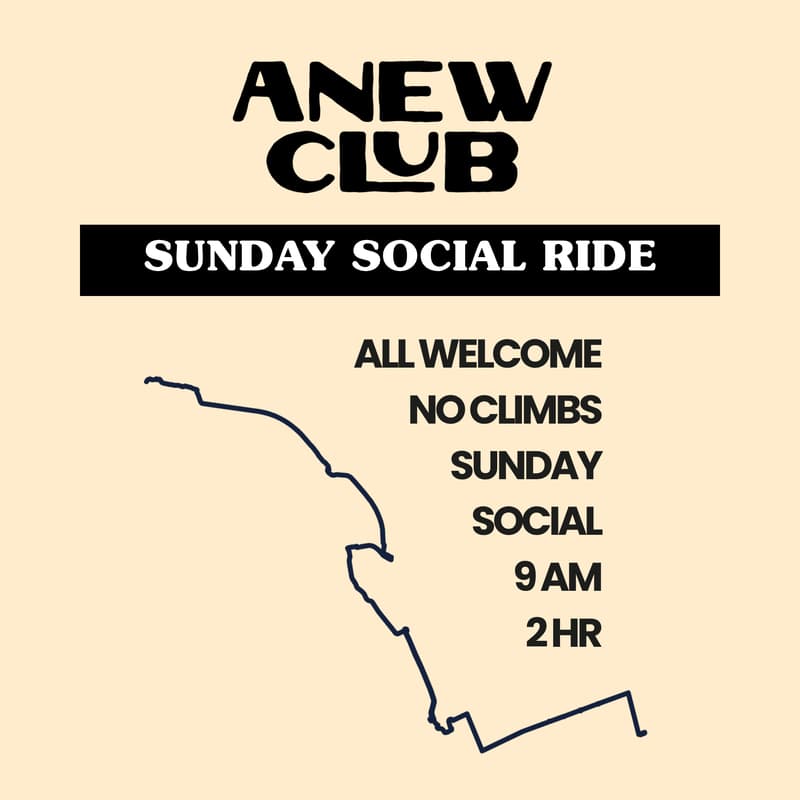 Cover Image for Sunday Social Bike Ride | ~2hr | Beginner Friendly