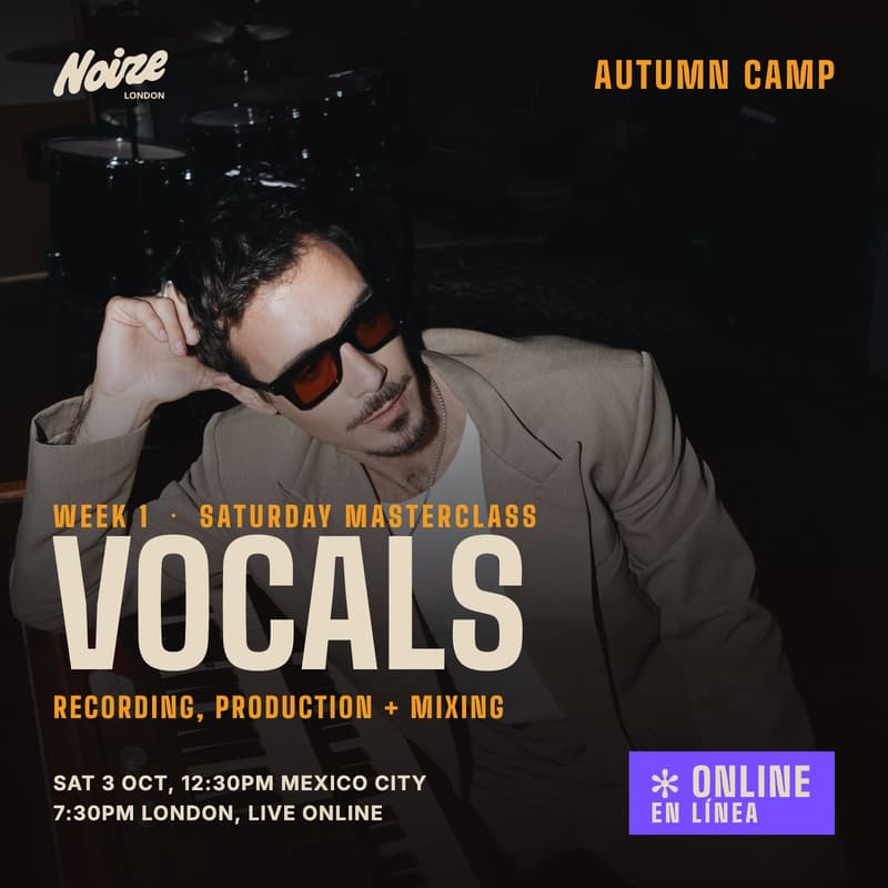 Cover Image for Autumn Camp Week 1: Vocal Recording, Production and Mixing (Online / En Línea)