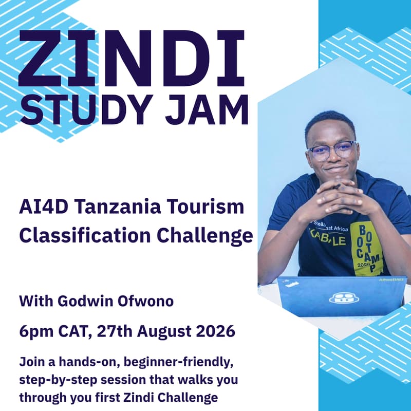Cover Image for Zindi Study Jam Series 008: August Series