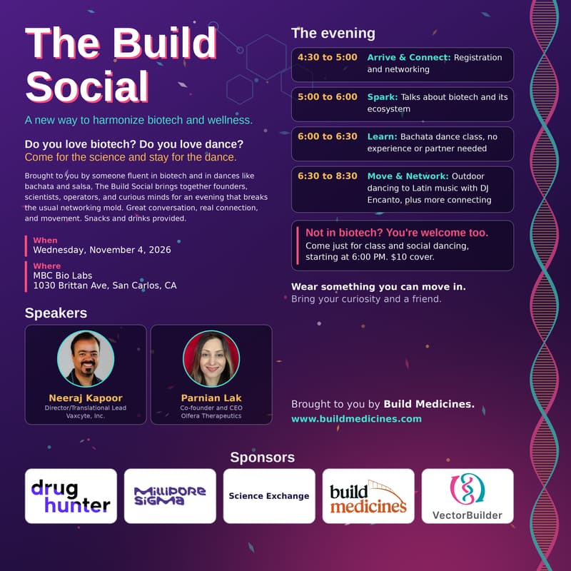 Cover Image for The Build Social: Latin Dance Evening with Science & Networking