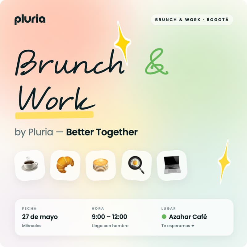 Cover Image for Brunch & Work by Pluria: Better Together