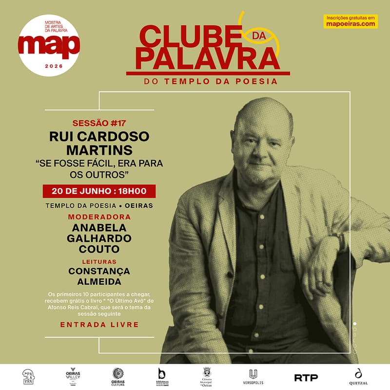 Cover Image for Clube da Palavra #17 "Se Fosse Fácil Era Para os Outros" de Rui Cardoso Martins