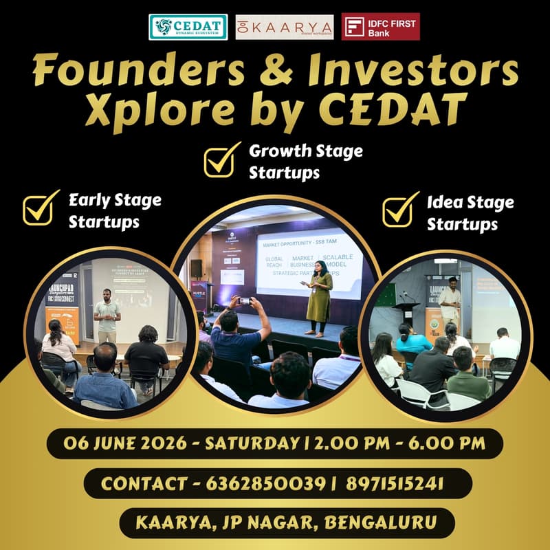 Cover Image for Founders & Investors Xplore by CEDAT