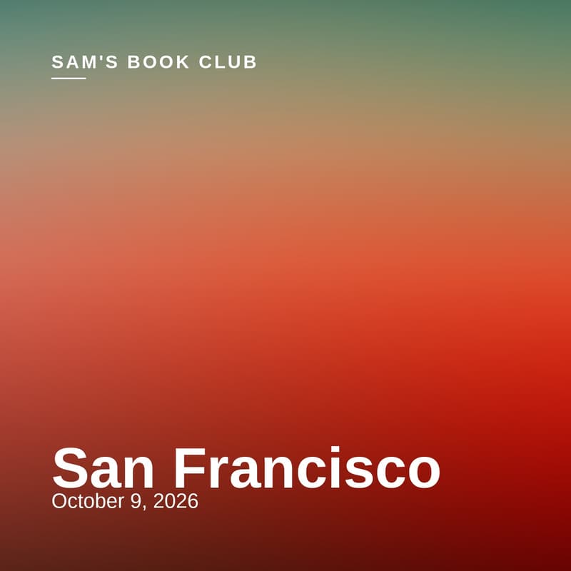 Cover Image for Sam's Book Club — SF Stop