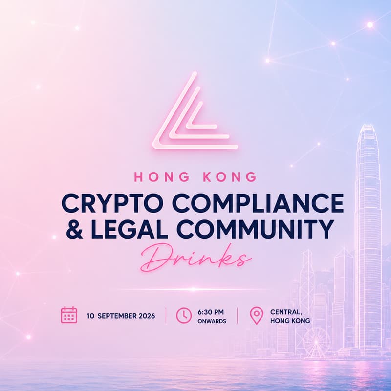 Cover Image for Crypto Compliance and Legal Community Drinks - Hong Kong