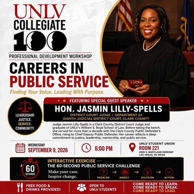 Cover Image for Careers in Public Service: Finding Your Voice. Leading With Purpose with The Honorable Jasmin Lilly-Spells