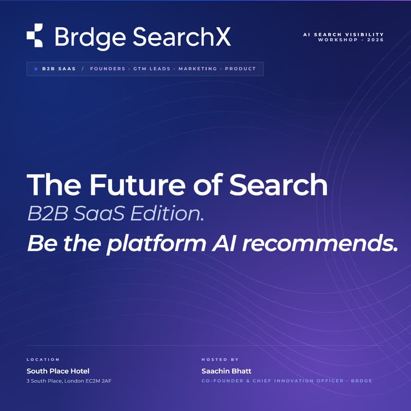 Cover Image for Brdge | SearchX – The New Search Playbook: SaaS Edition