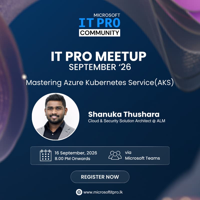 Cover Image for Microsoft IT Pro Meetup - September 2026