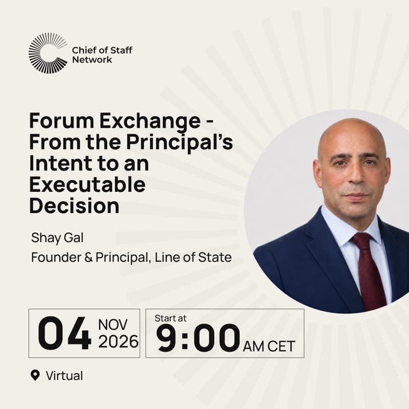 Cover Image for Forum Exchange: From the Principal's Intent to an Executable Decision