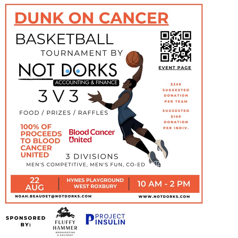 Cover Image for Dunk On Cancer 3v3 Basketball Tournament by Not Dorks