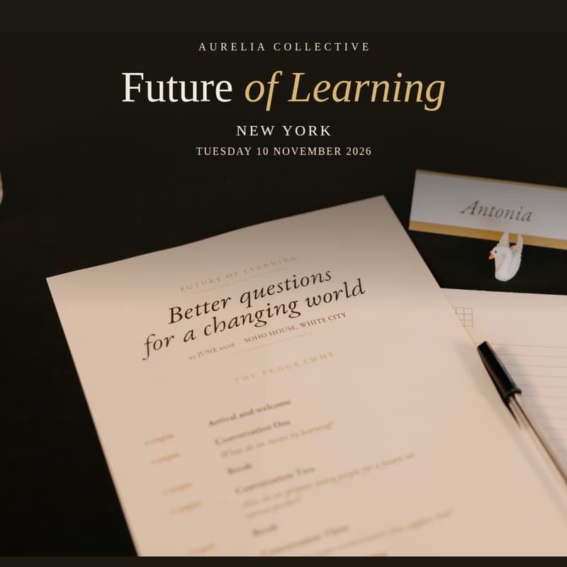 Cover Image for Future of Learning · New York · Location to be confirmed
