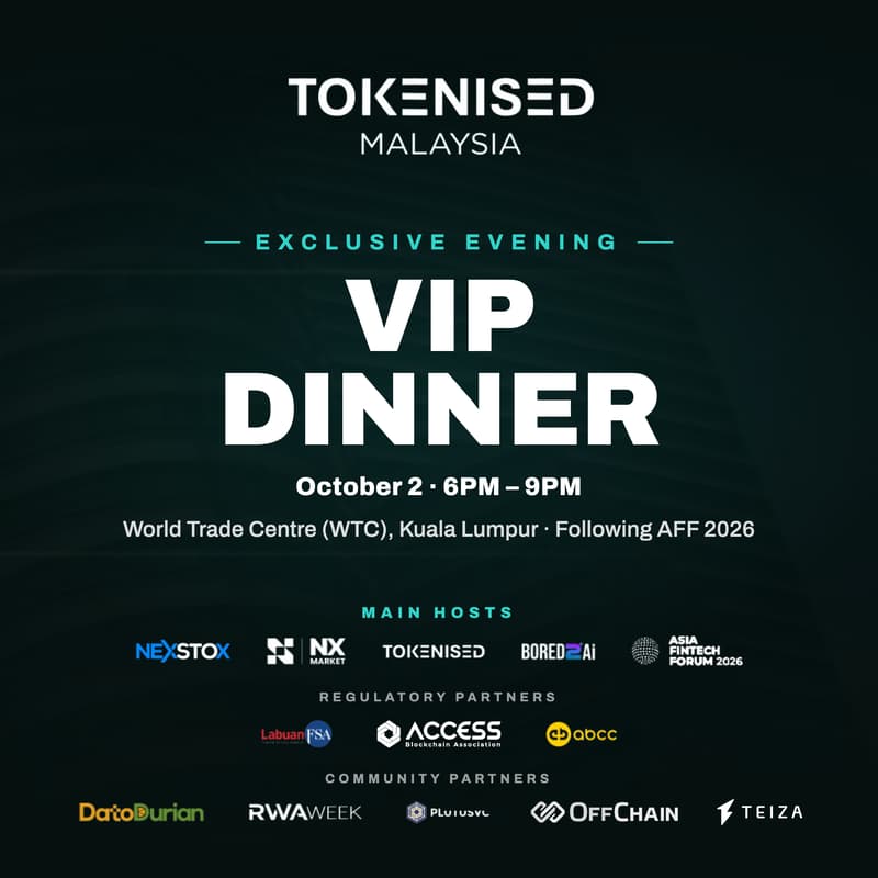 Cover Image for TOKENISED MALAYSIA - VIP DINNER