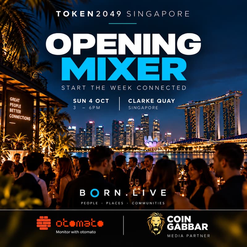 Cover Image for TOKEN2049 Singapore β Opening Mixer πΈπ¬