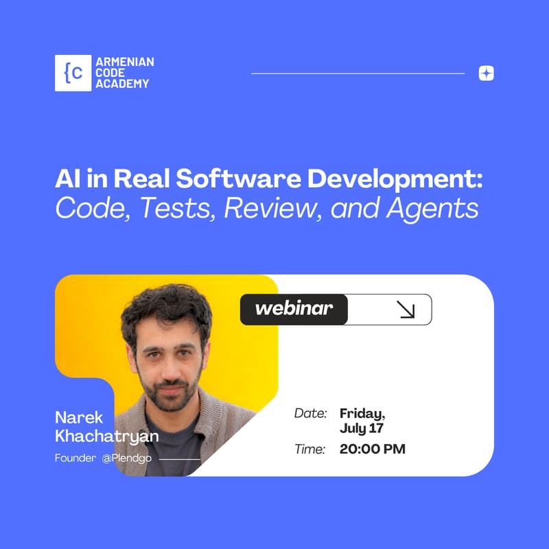 Cover Image for AI in Real Software Development: Code, Tests, Review, and Agents