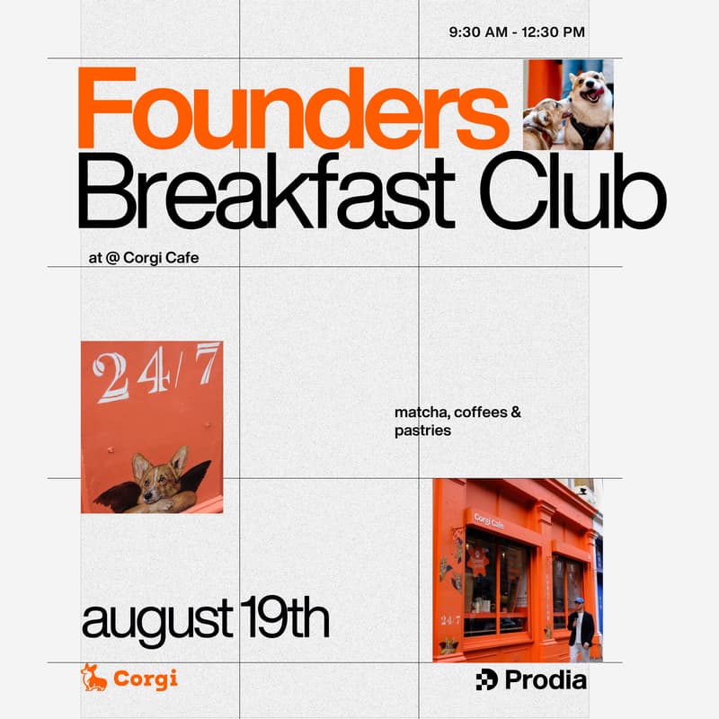 Cover Image for Founders Breakfast Club with Corgi & Prodia