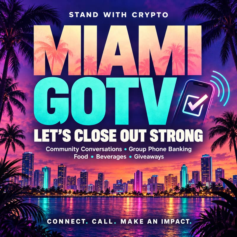 Cover Image for Stand With Crypto GOTV meet up