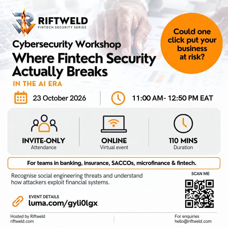 Cover Image for CyberSecurity Workshop on Where Fintech Security Actually Breaks