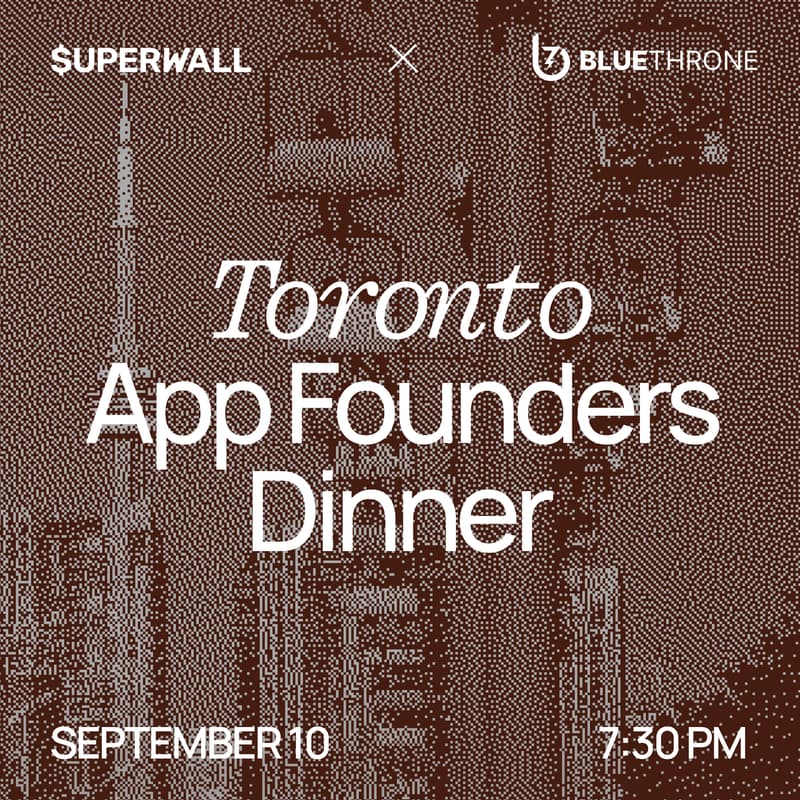 Cover Image for App Founders Dinner · Toronto