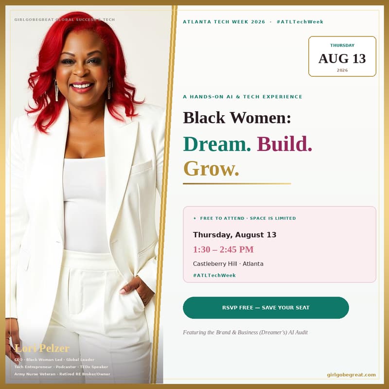 Cover Image for Dream. Build. Grow. A Hands-On AI & Tech Experience for Black Women — #ATLTechWeek