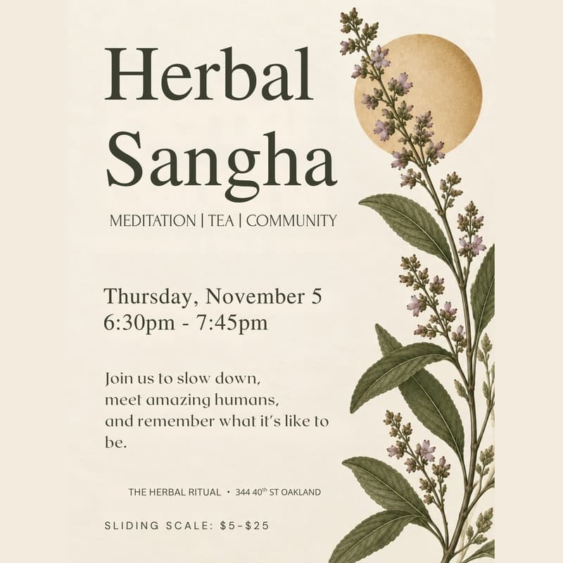 Cover Image for HERBAL SANGHA: Meditation & Tea