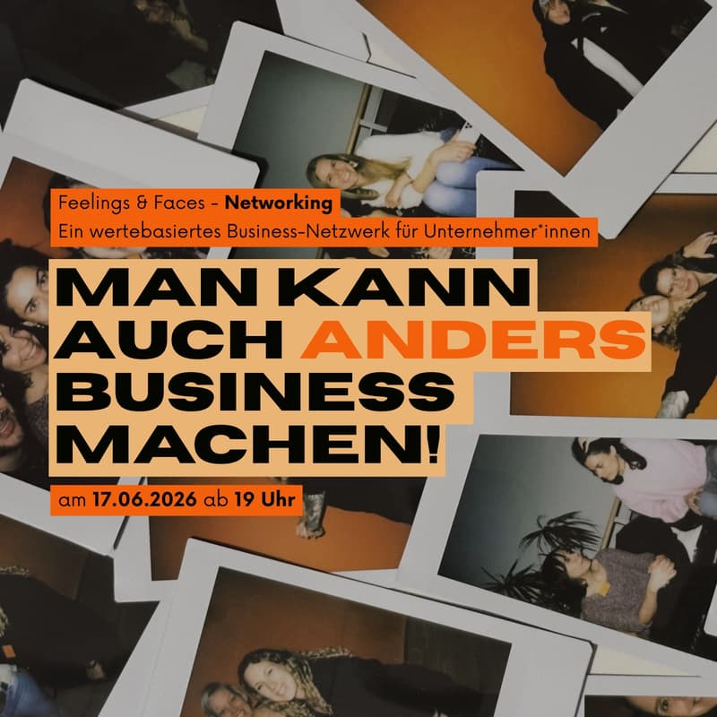 Cover Image for Feelings & Faces Netzwerk Event für Freelancer:innen und Unternehmer:innen