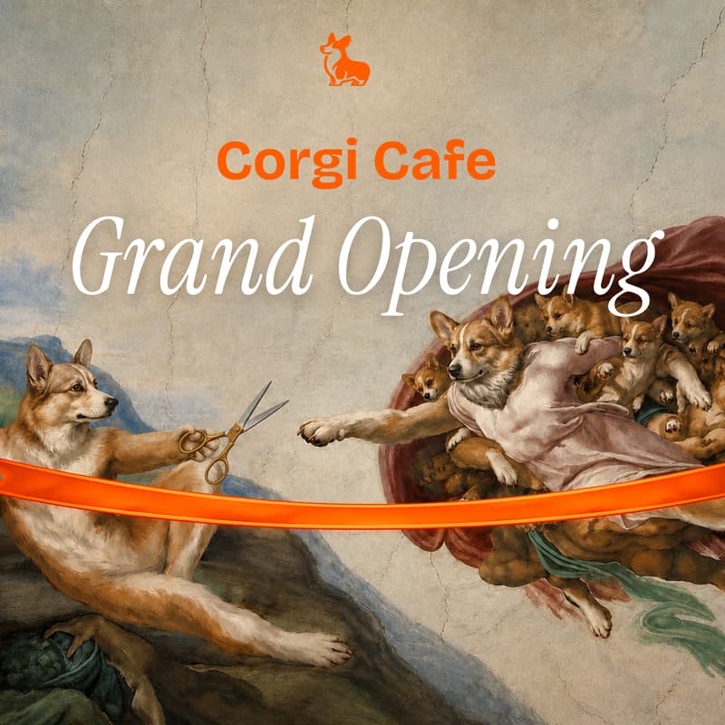 Cover Image for Corgi Cafe Grand Opening