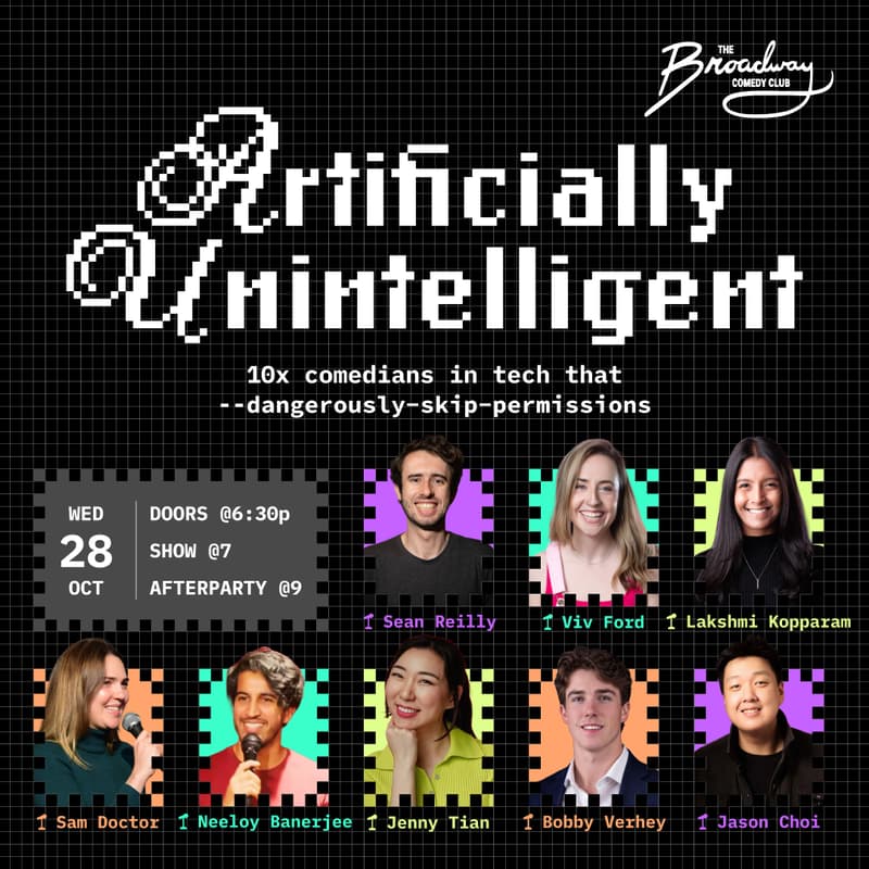 Cover Image for Artificially Unintelligent: NYC Tech Comedy Show