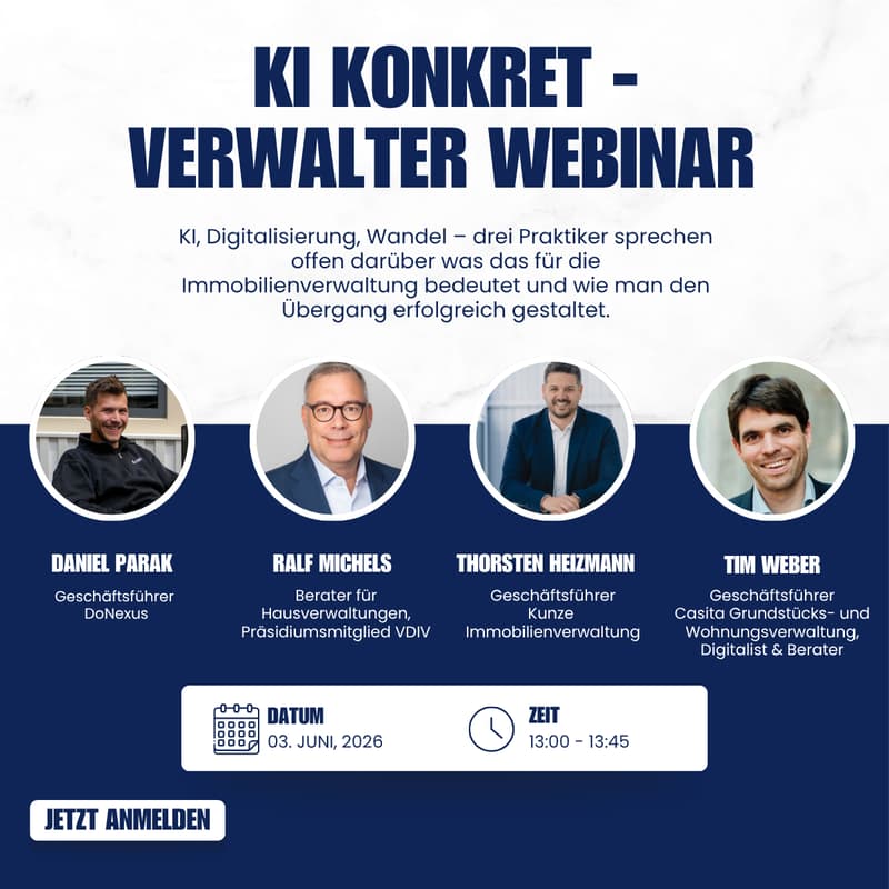 Cover Image for KI konkret - Das Verwalter Webinar