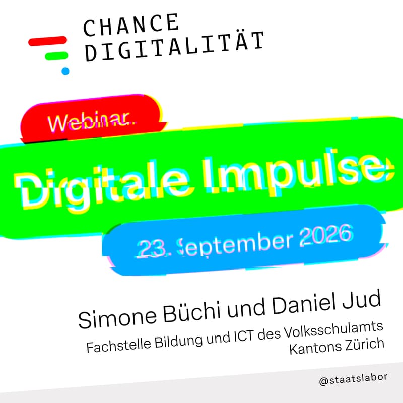 Cover Image for Digitaler Impuls mit Simone Büchi und Daniel Jud: Das lernende Bildungssystem in der Praxis